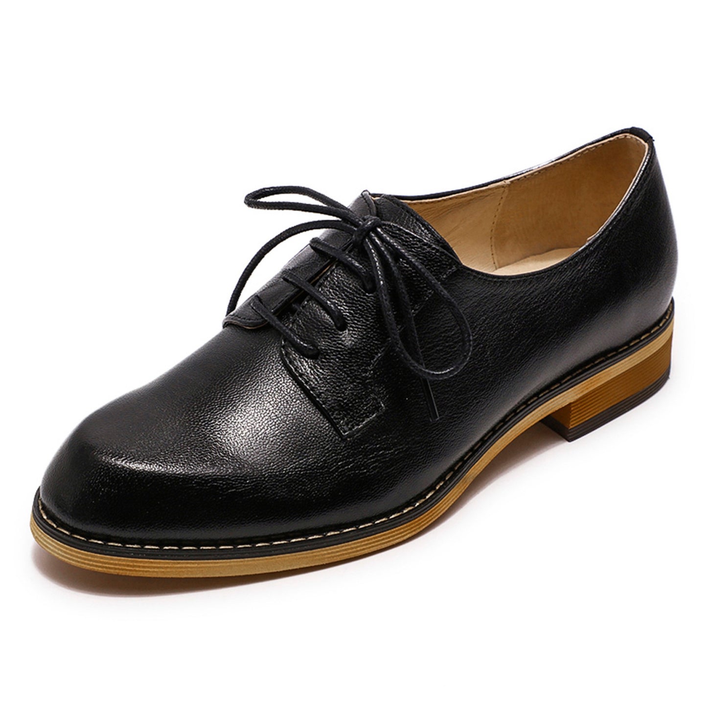 Leather dress Derby oxford Shoes women