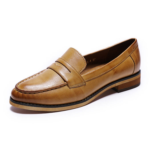 leather laofers women