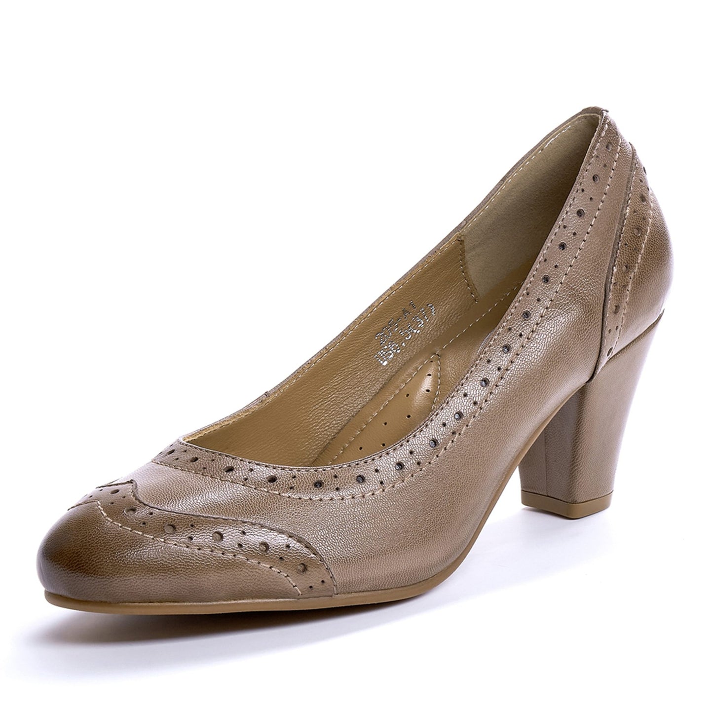 vintage chunky heel pumps