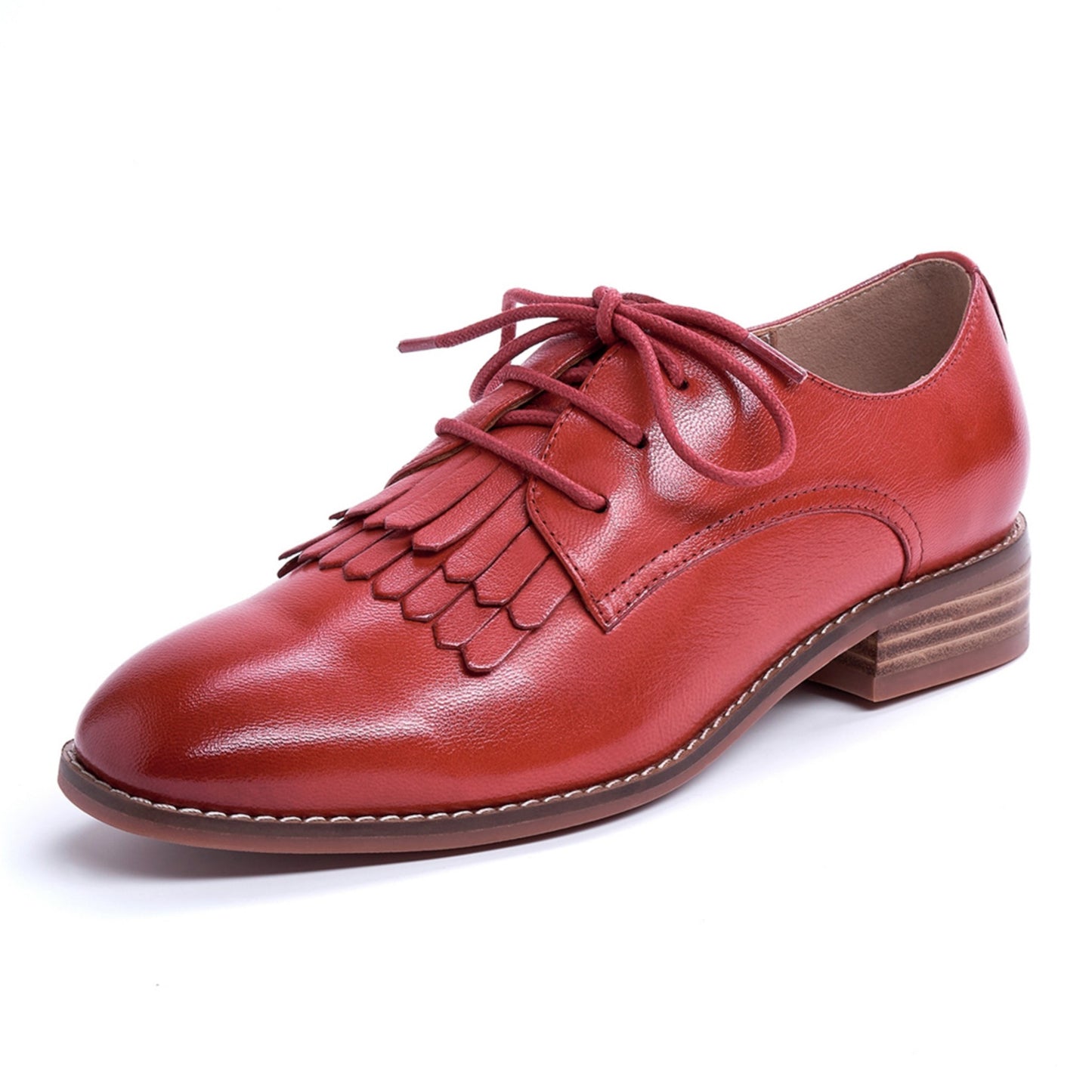 red oxfords derby shoes women