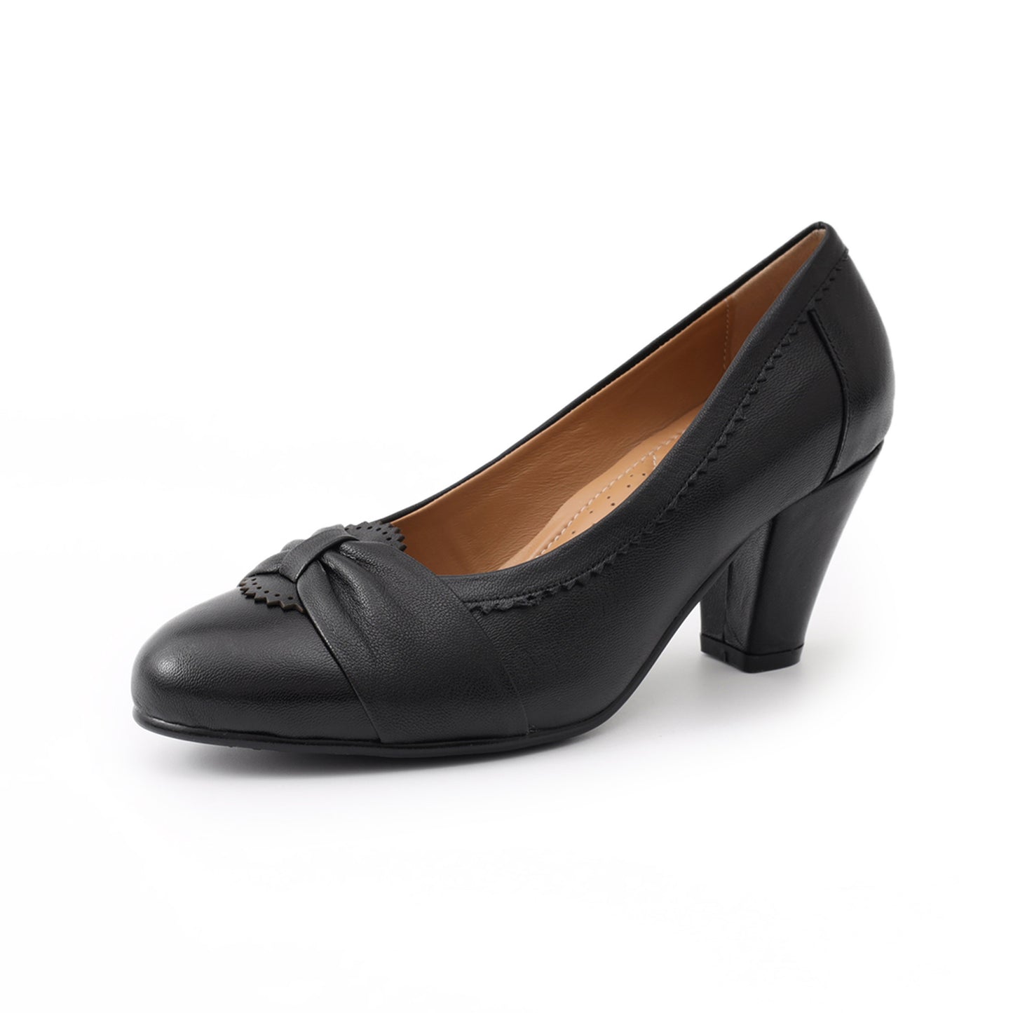 chunky dress office heel pumps shoes