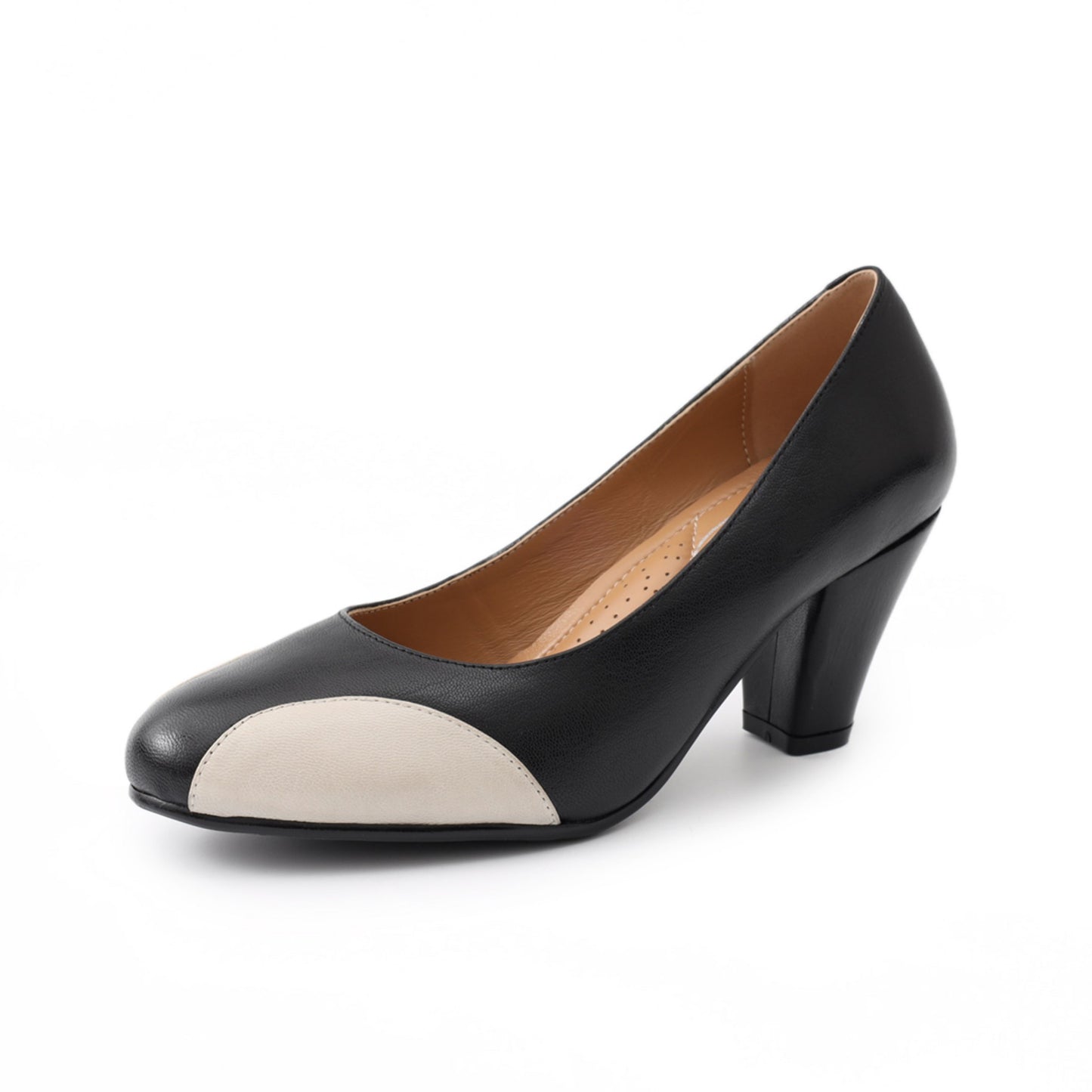 chunky heel dress pumps