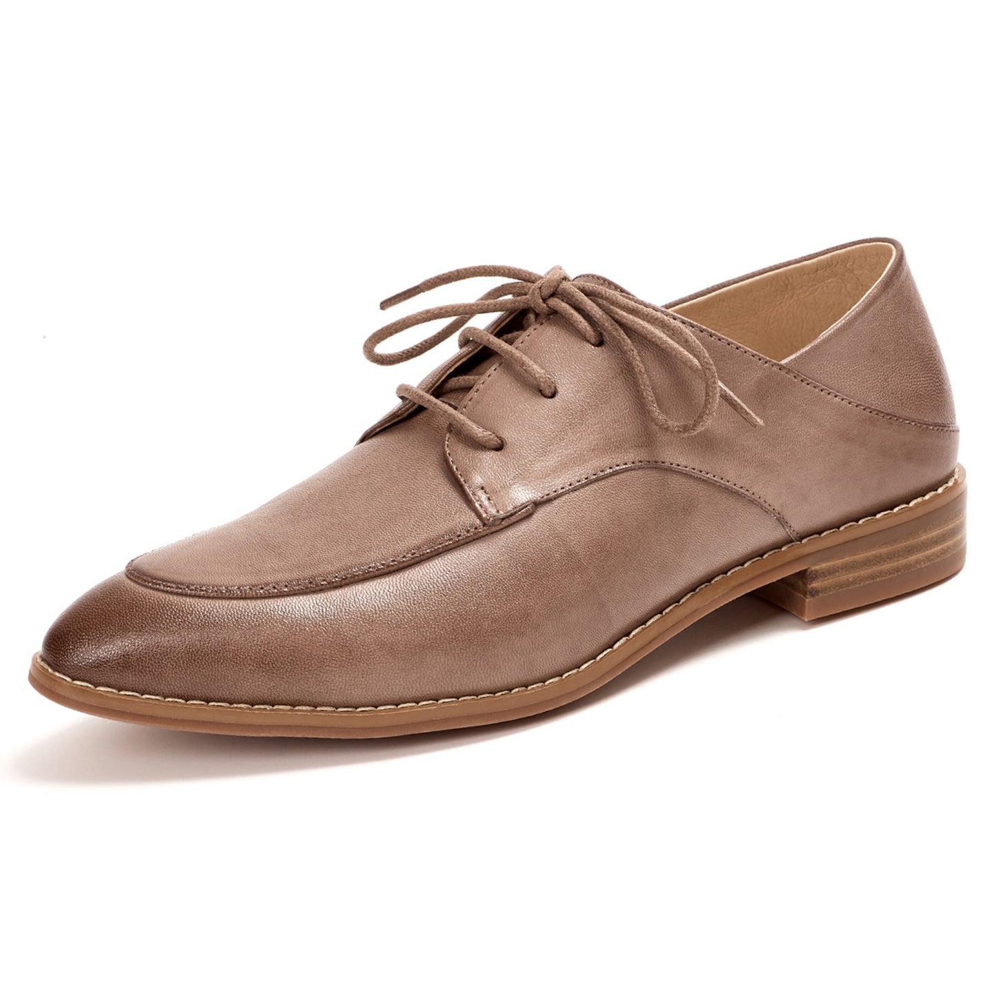 flat derby lace up shoes women