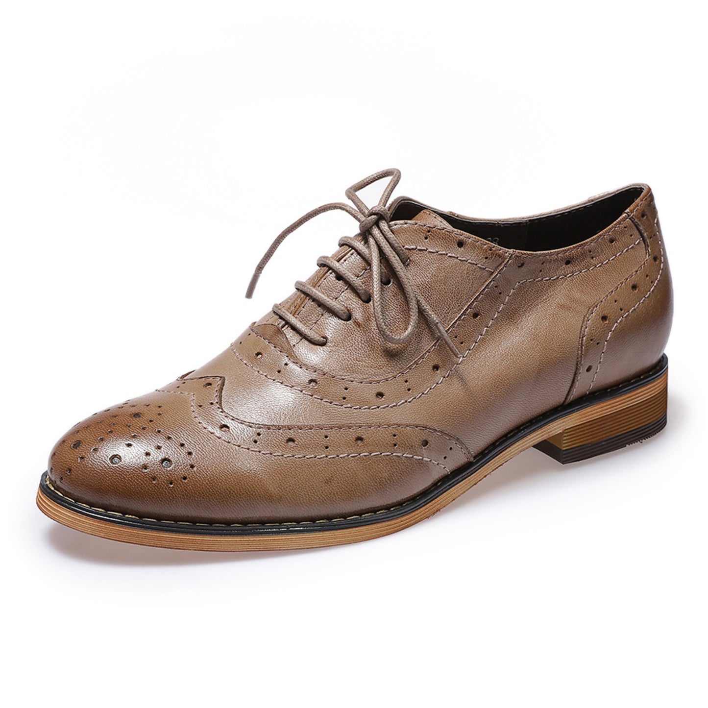 women flat brogue wingtips shoes 