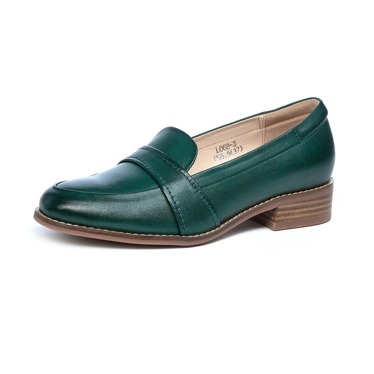 women loafer shoes green