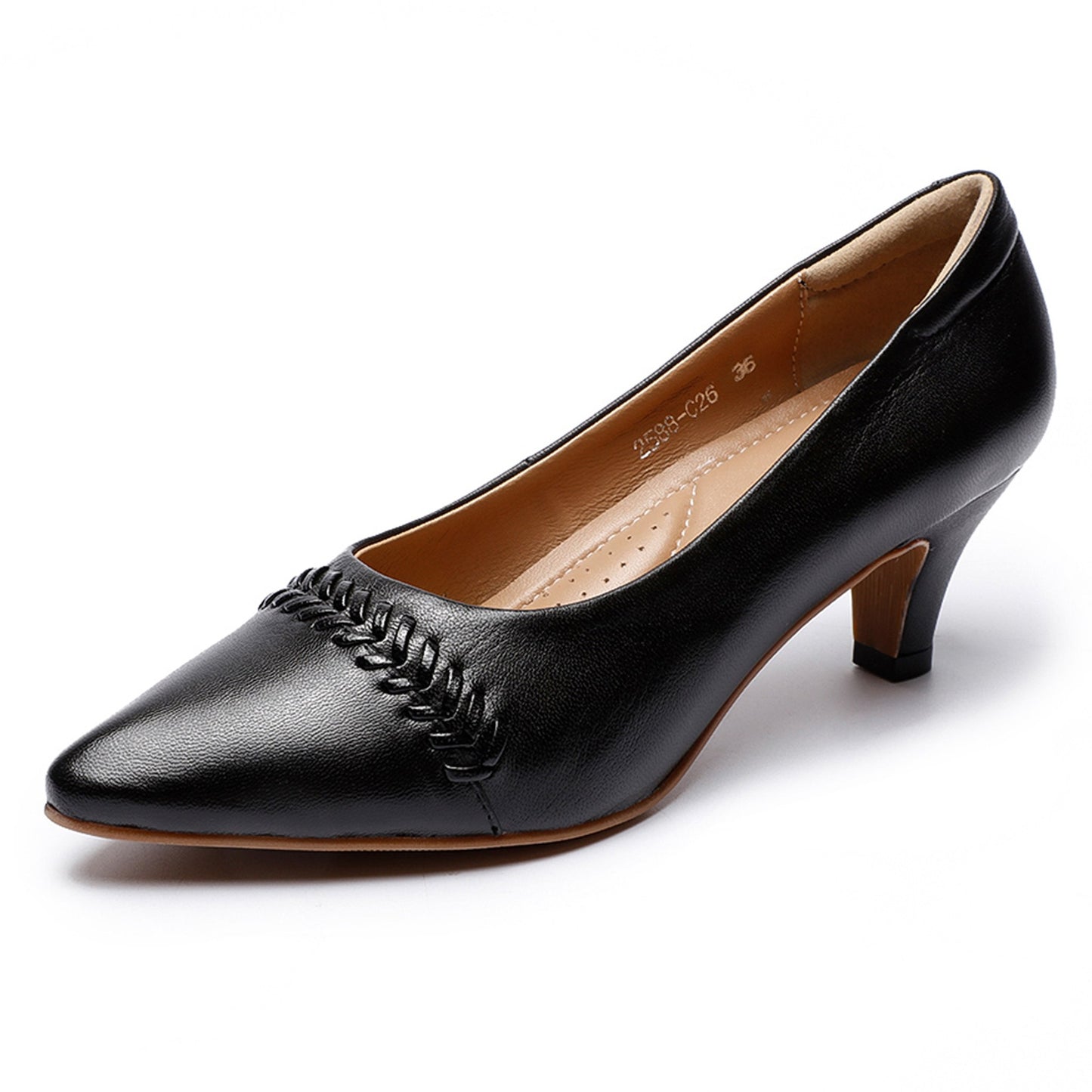 lady office heel shoes