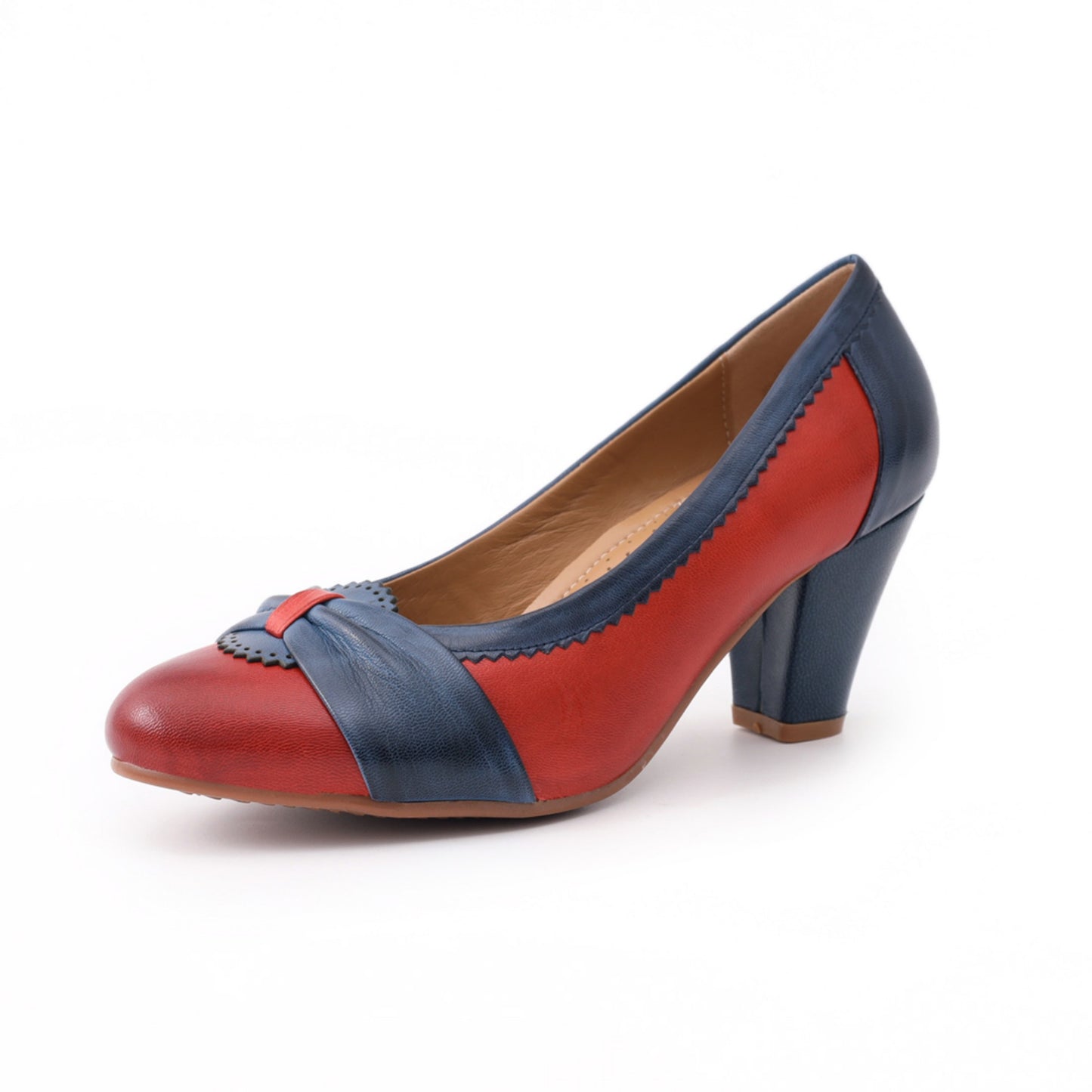 two tone dress high heel shoes