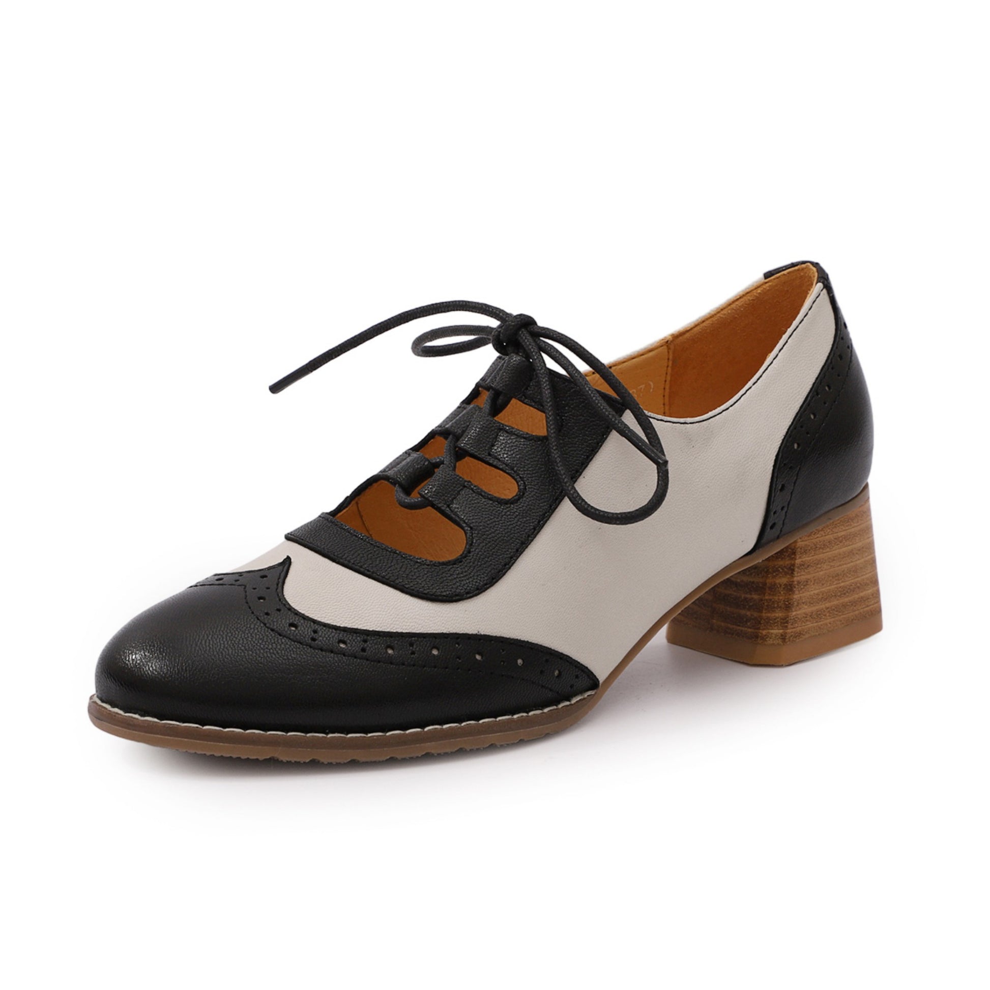 black white oxfords women