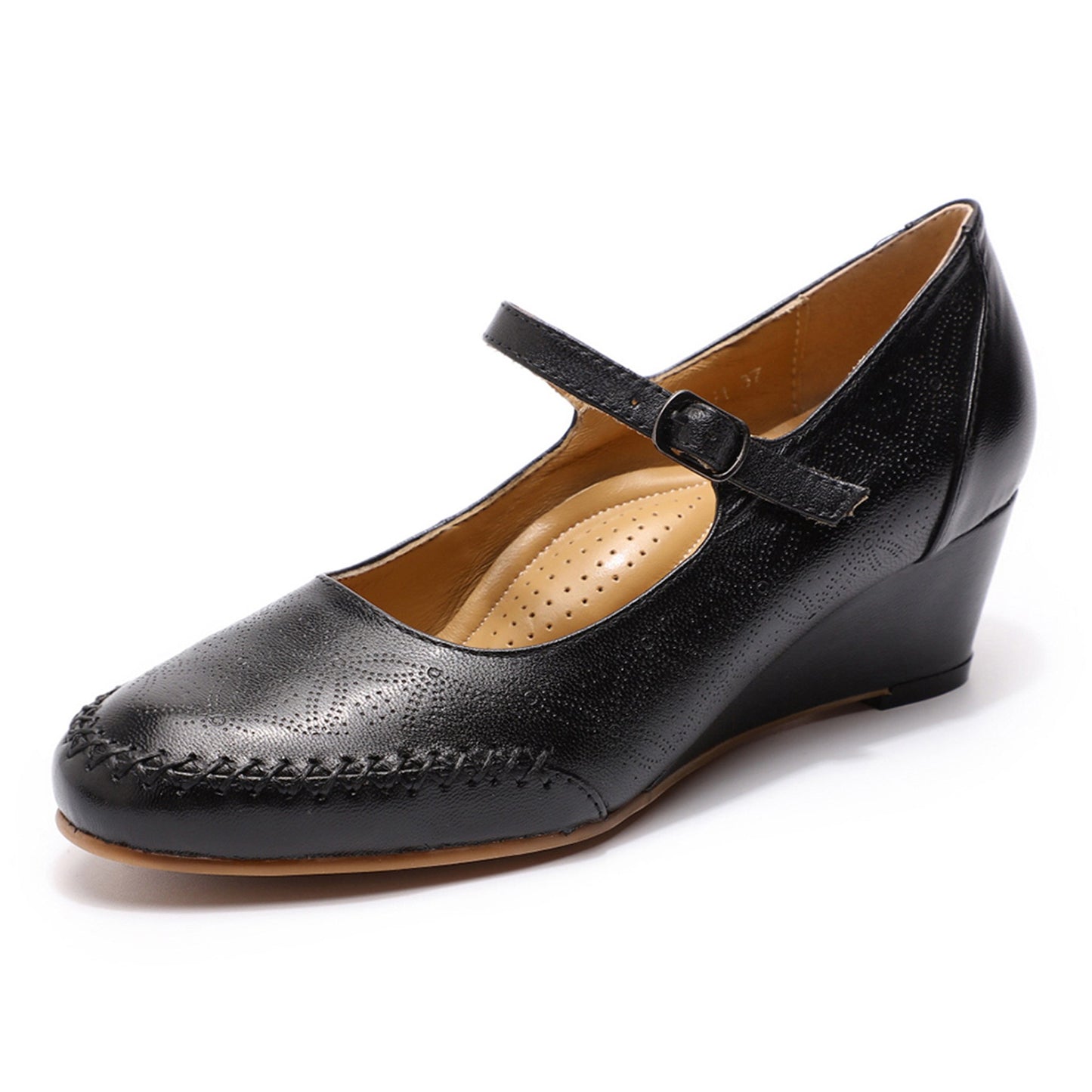 Mary Jane Wedge Pump