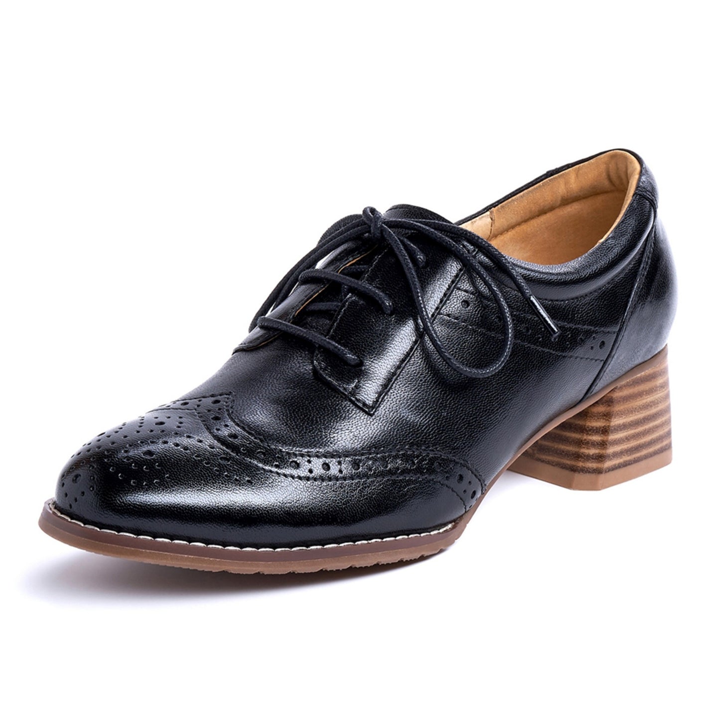 lace up heel shoes Oxford women