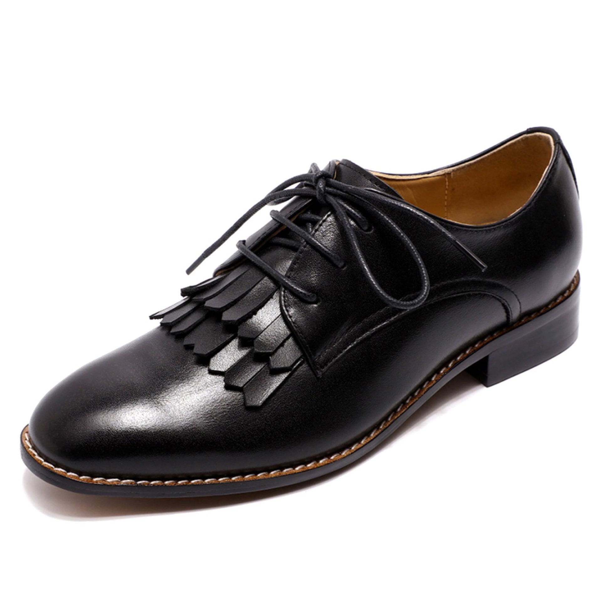 office flat dress lace up shoes women