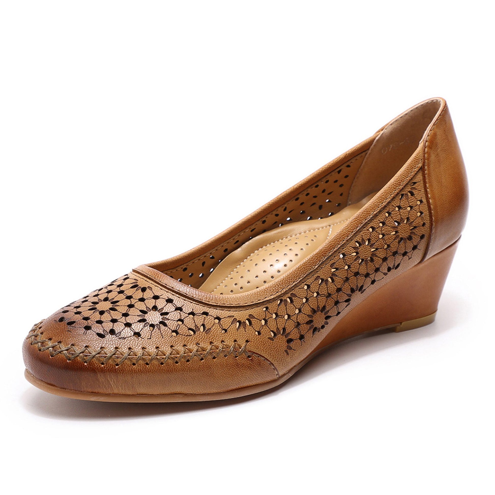 cutout wedge pumps shoes women