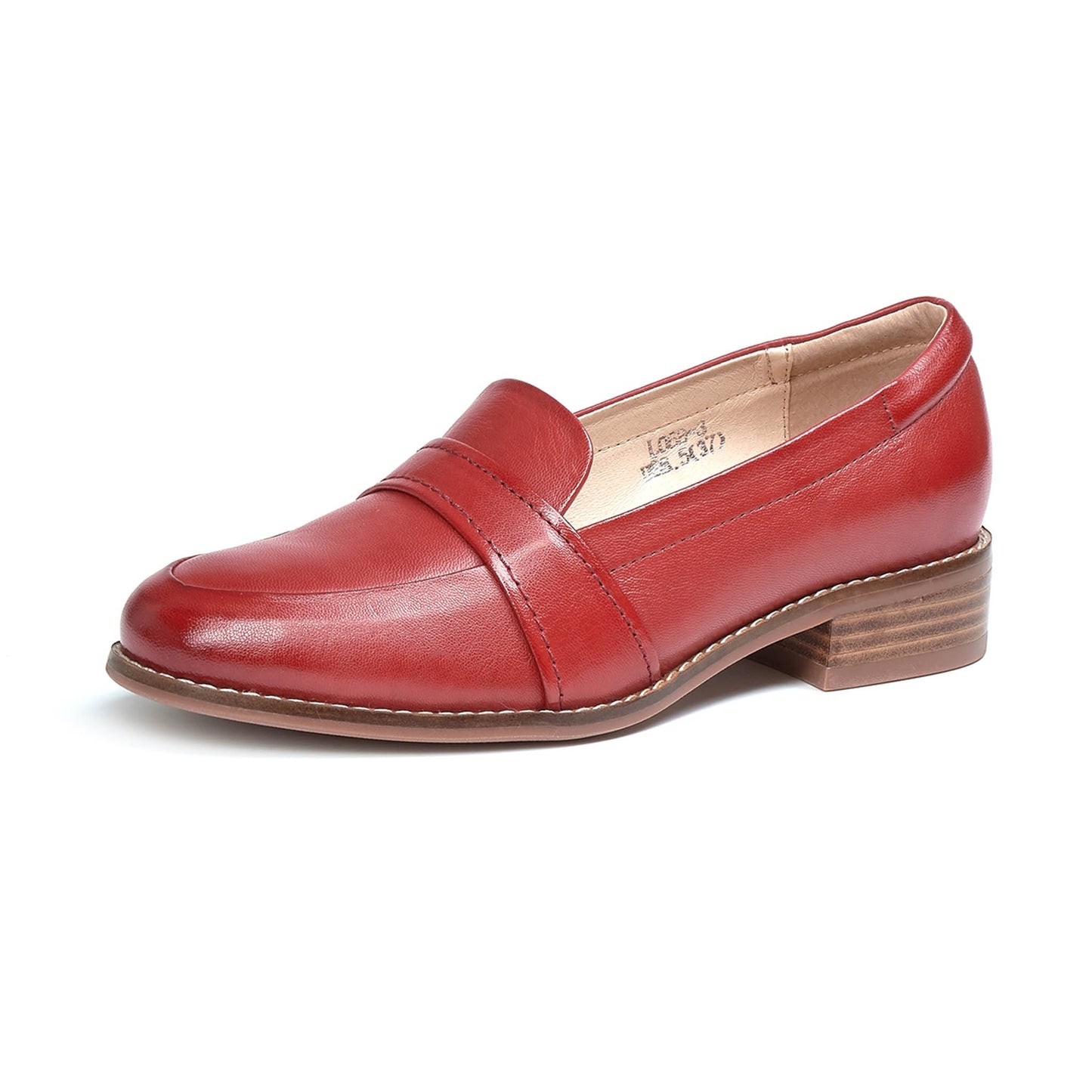 women laofers red