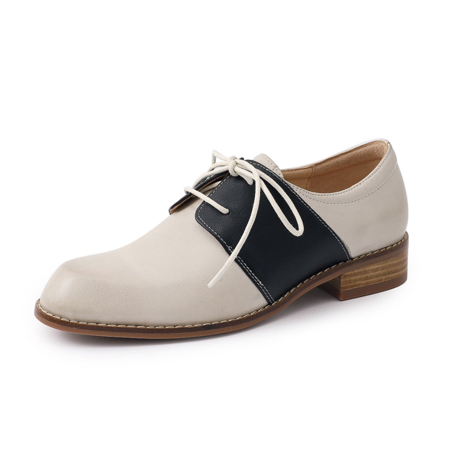 Vintage black and white saddle shoes women