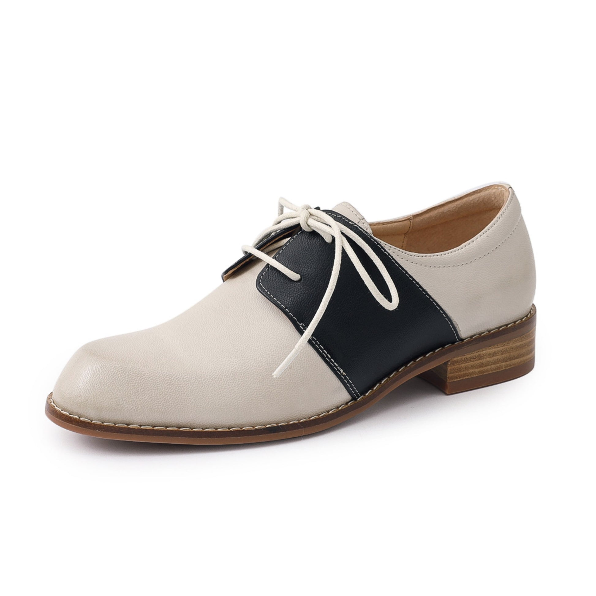 Vintage black and white saddle shoes women