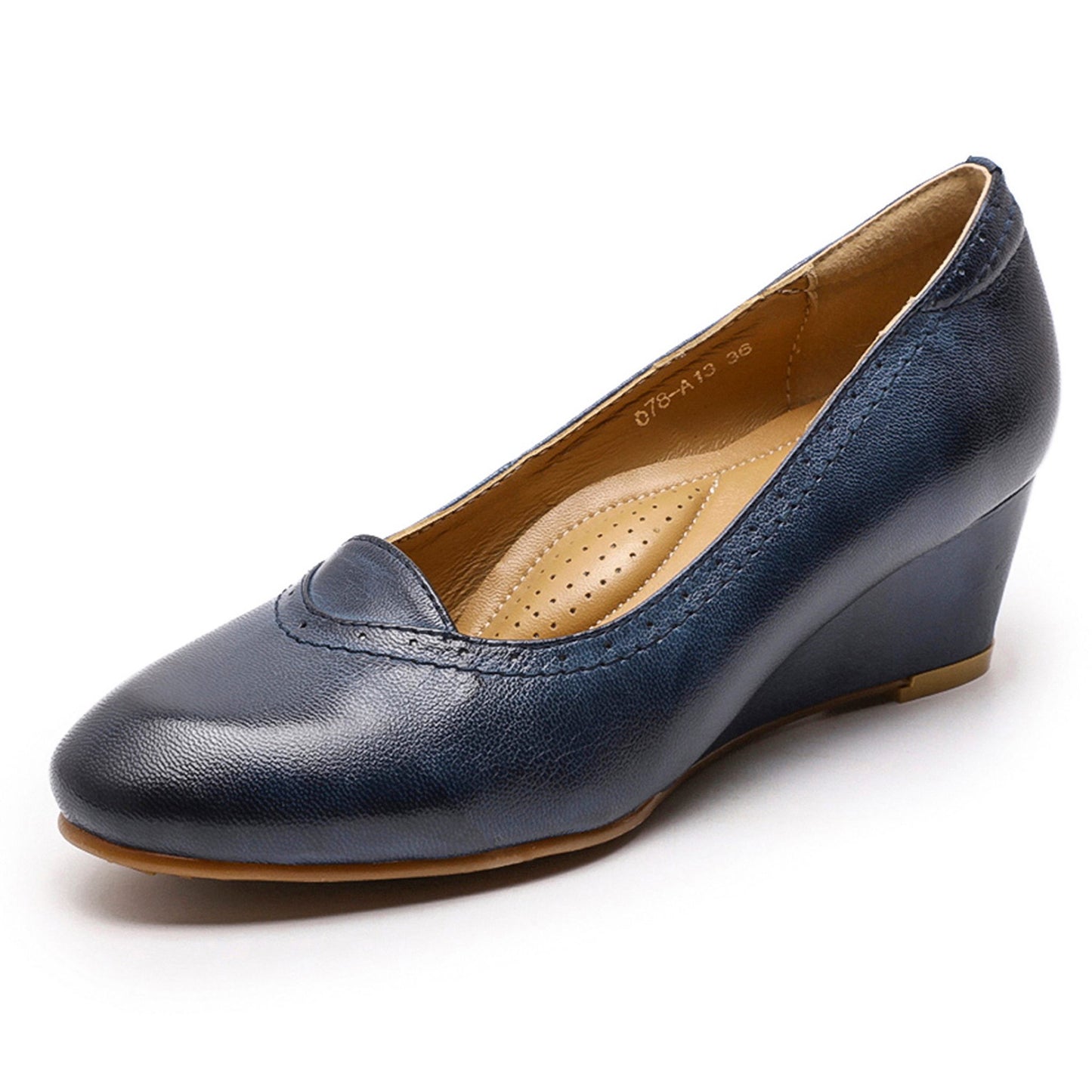blue wedge pumps shoes