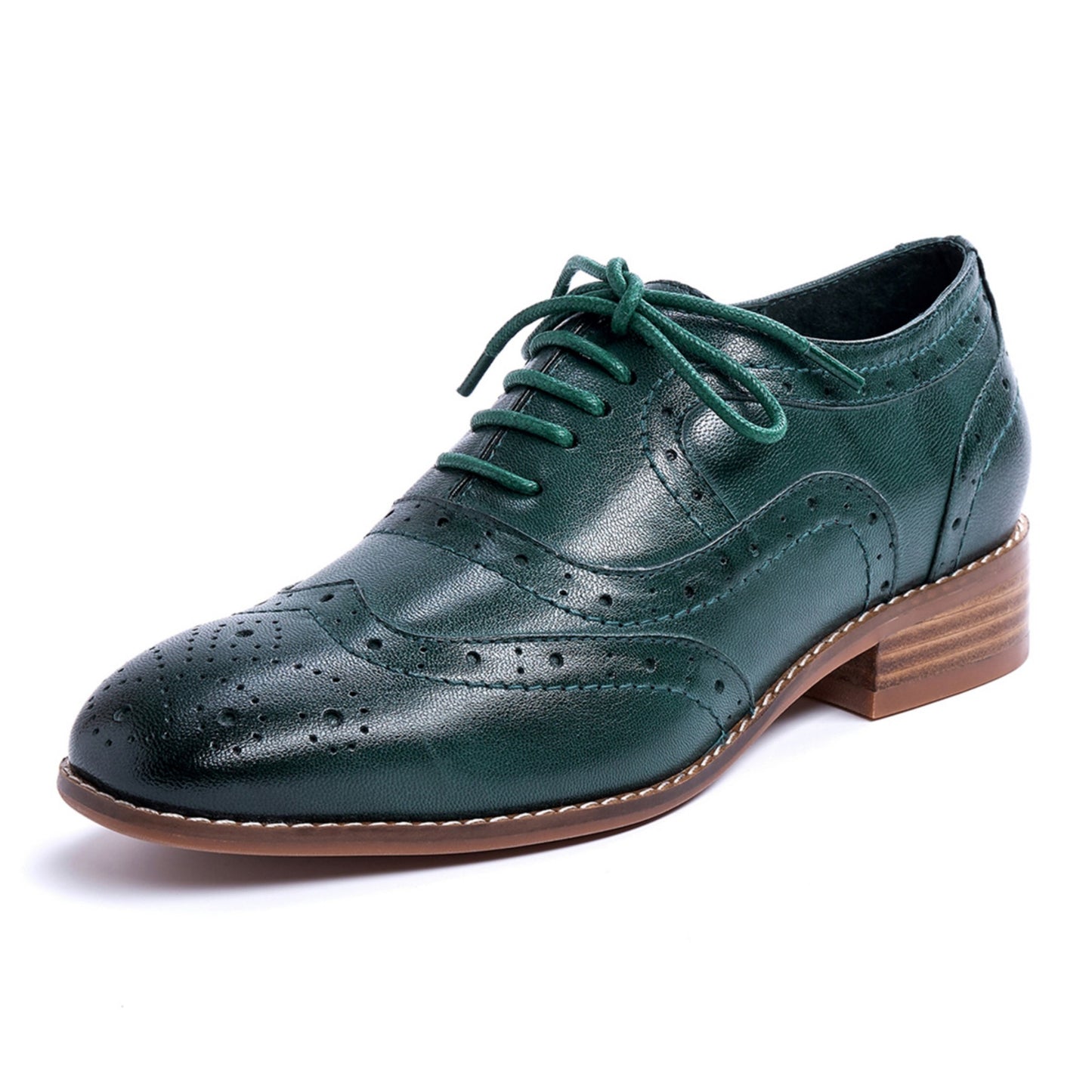 Vintage leather oxford Shoes women