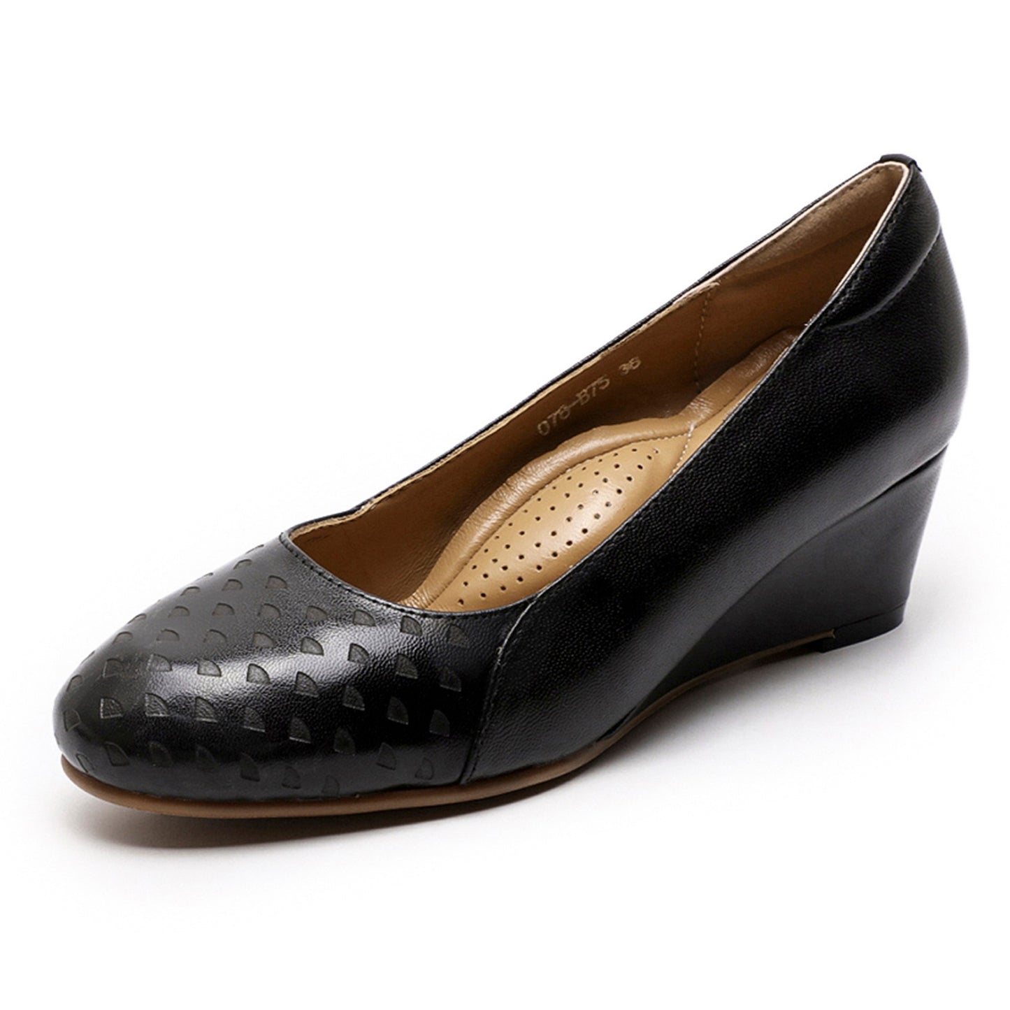 Embossed Wedge Pumps