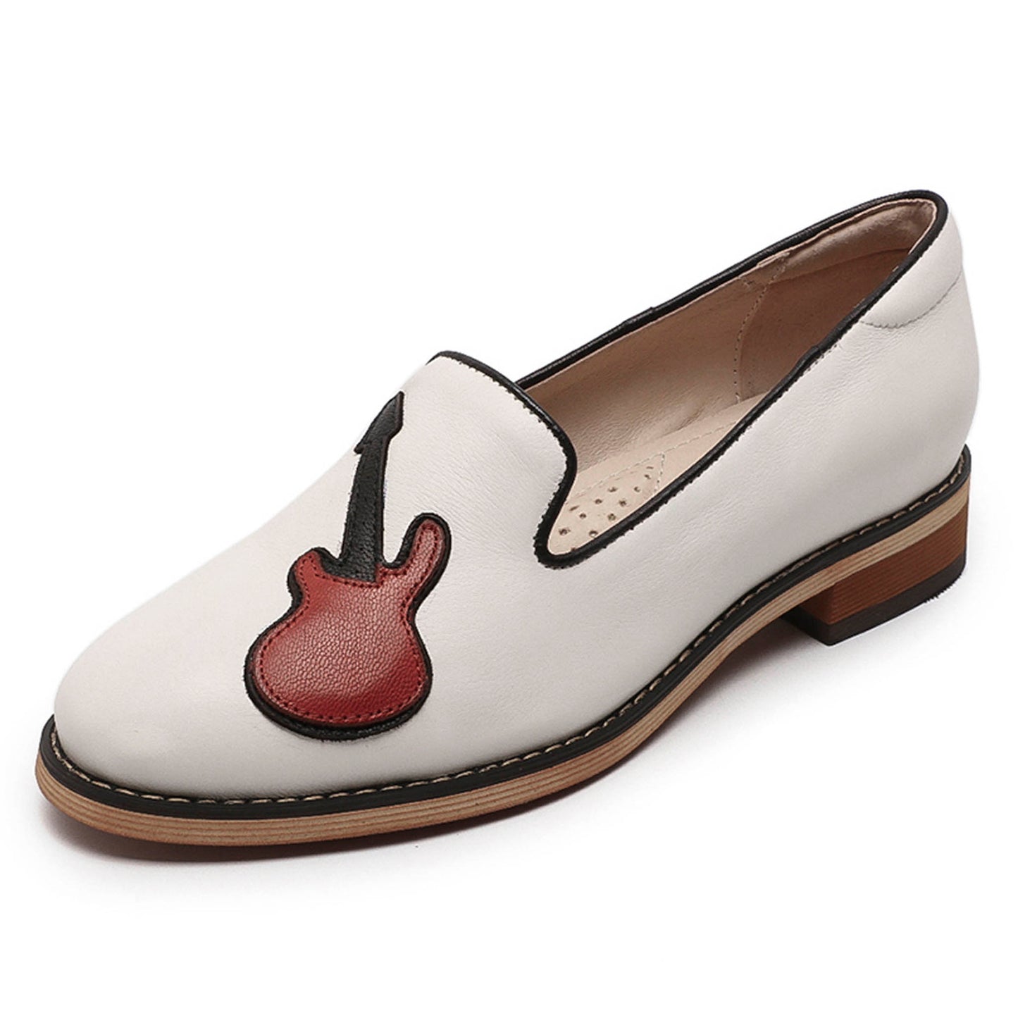 white penny loafer for women