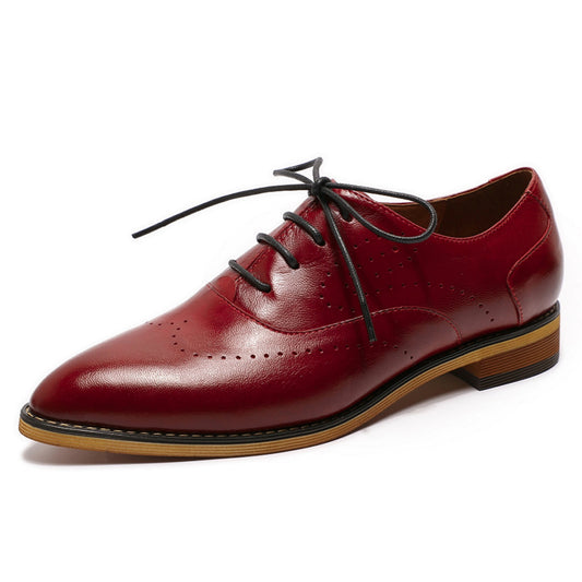 red oxfords women