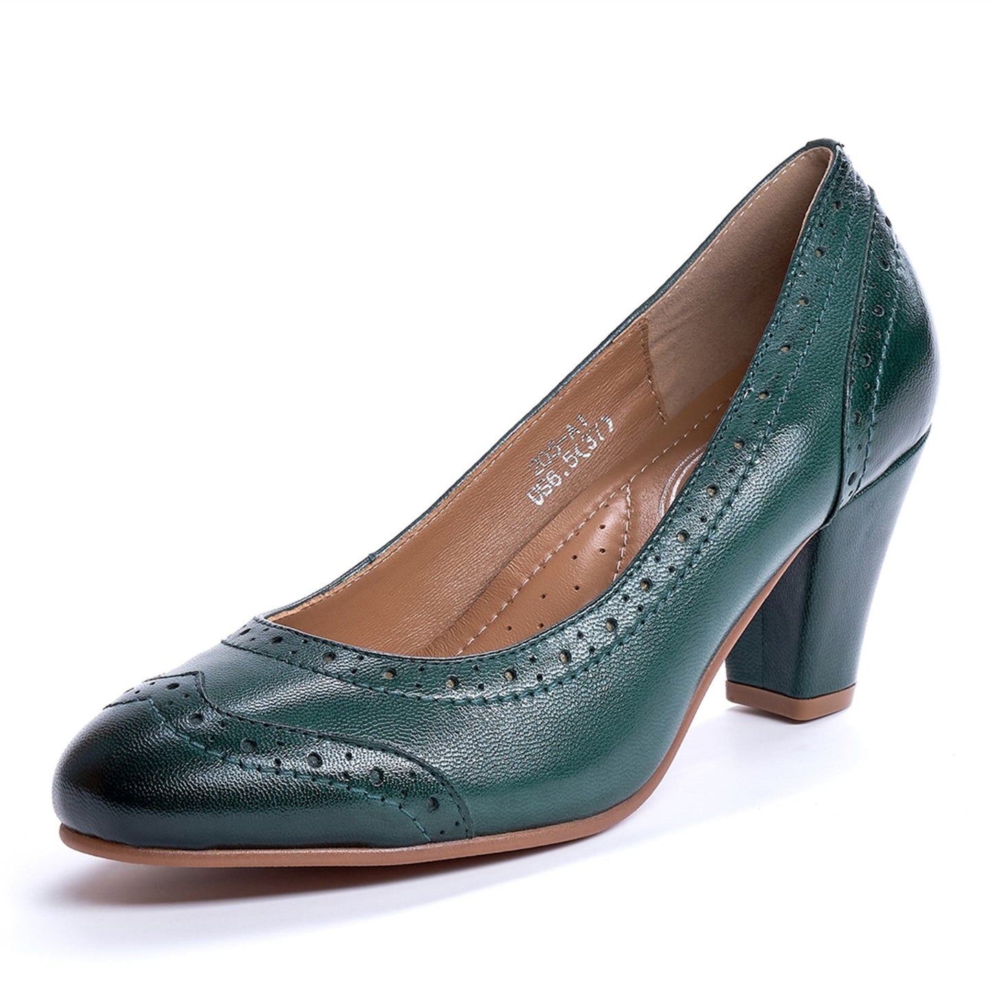 brogue heel shoes women