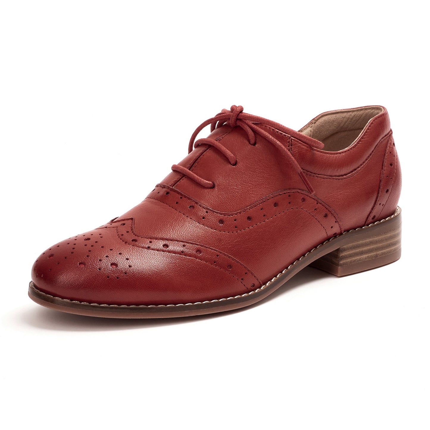 red oxford shoes women