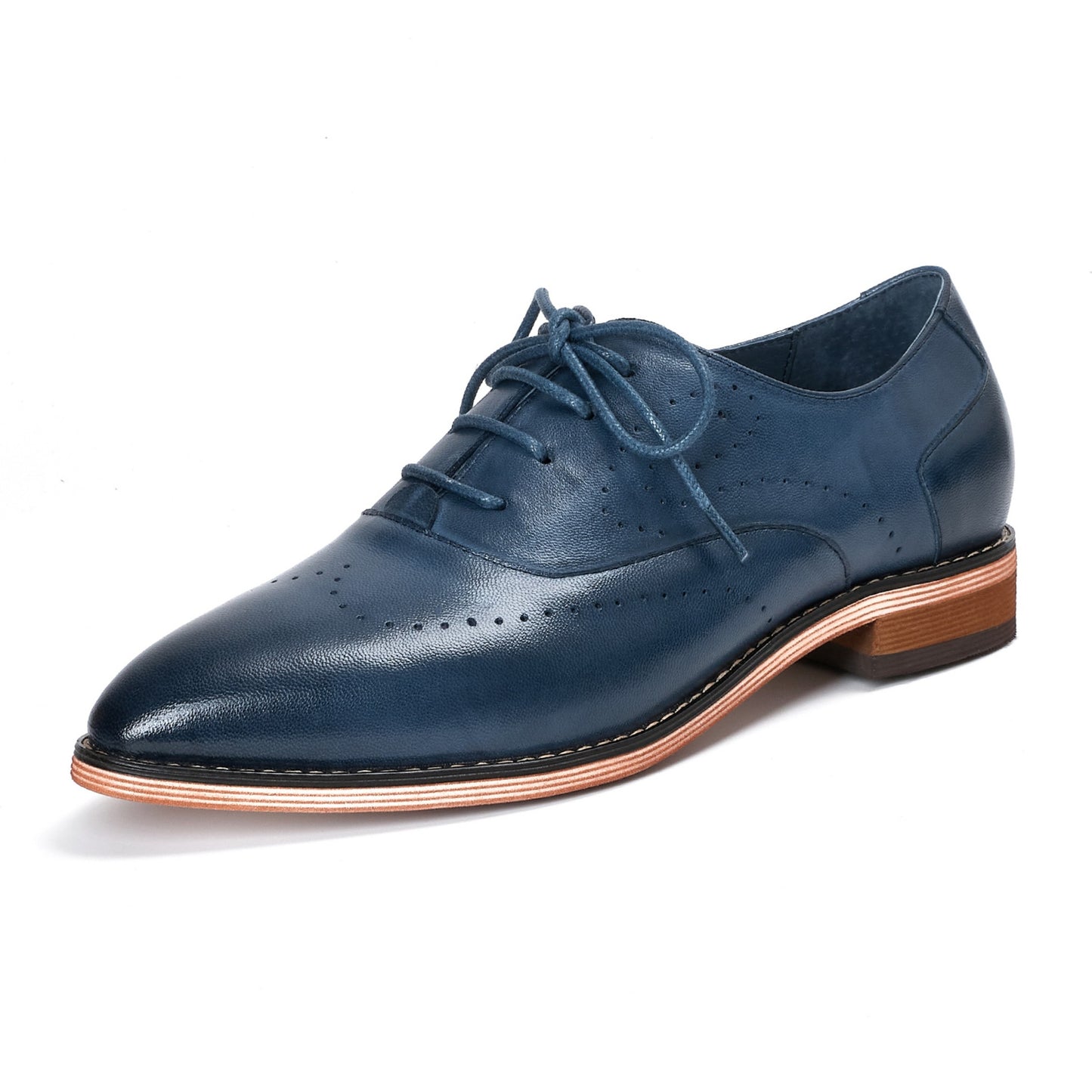 leather pointy dress oxford lady