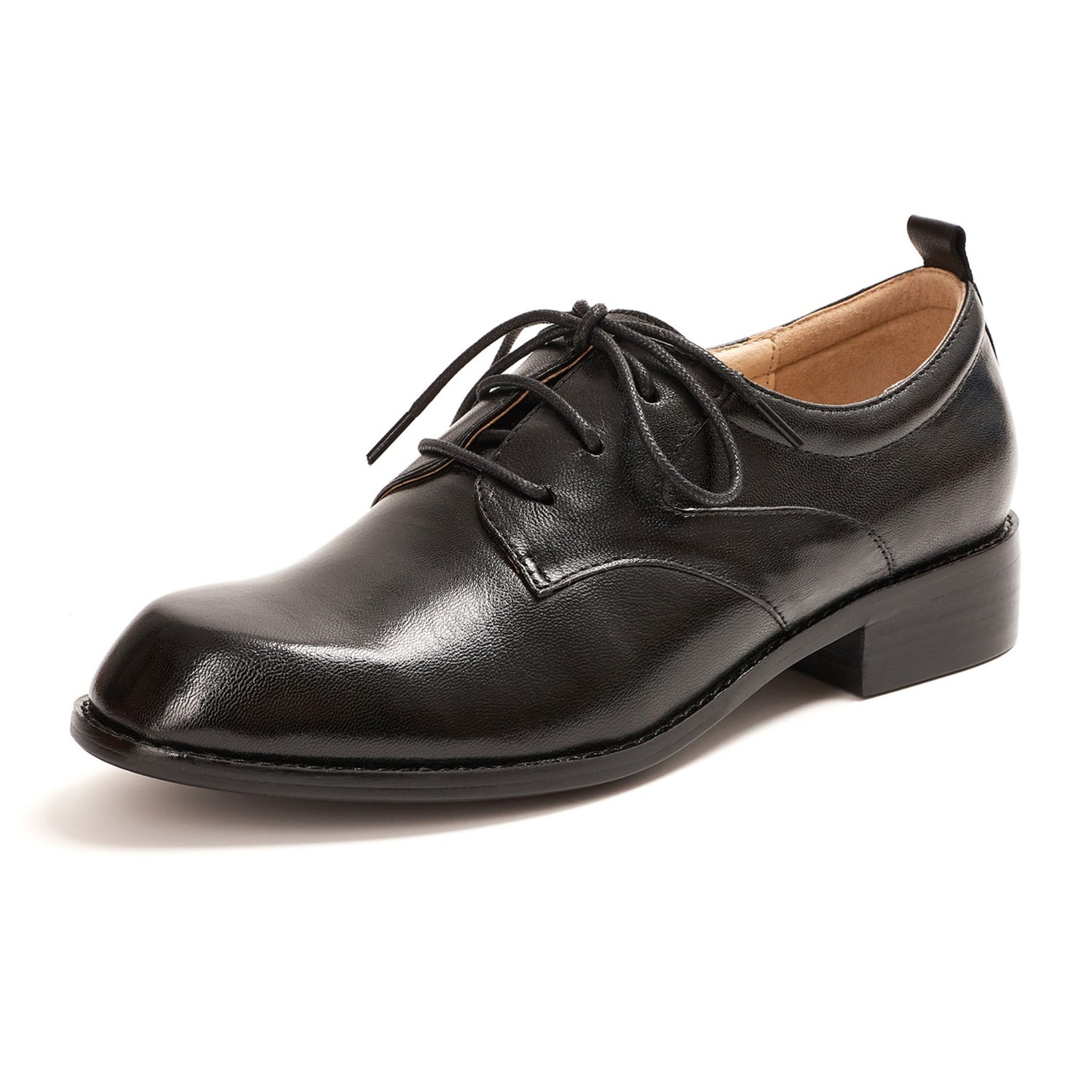 dress flat shoes women office shoes lace up