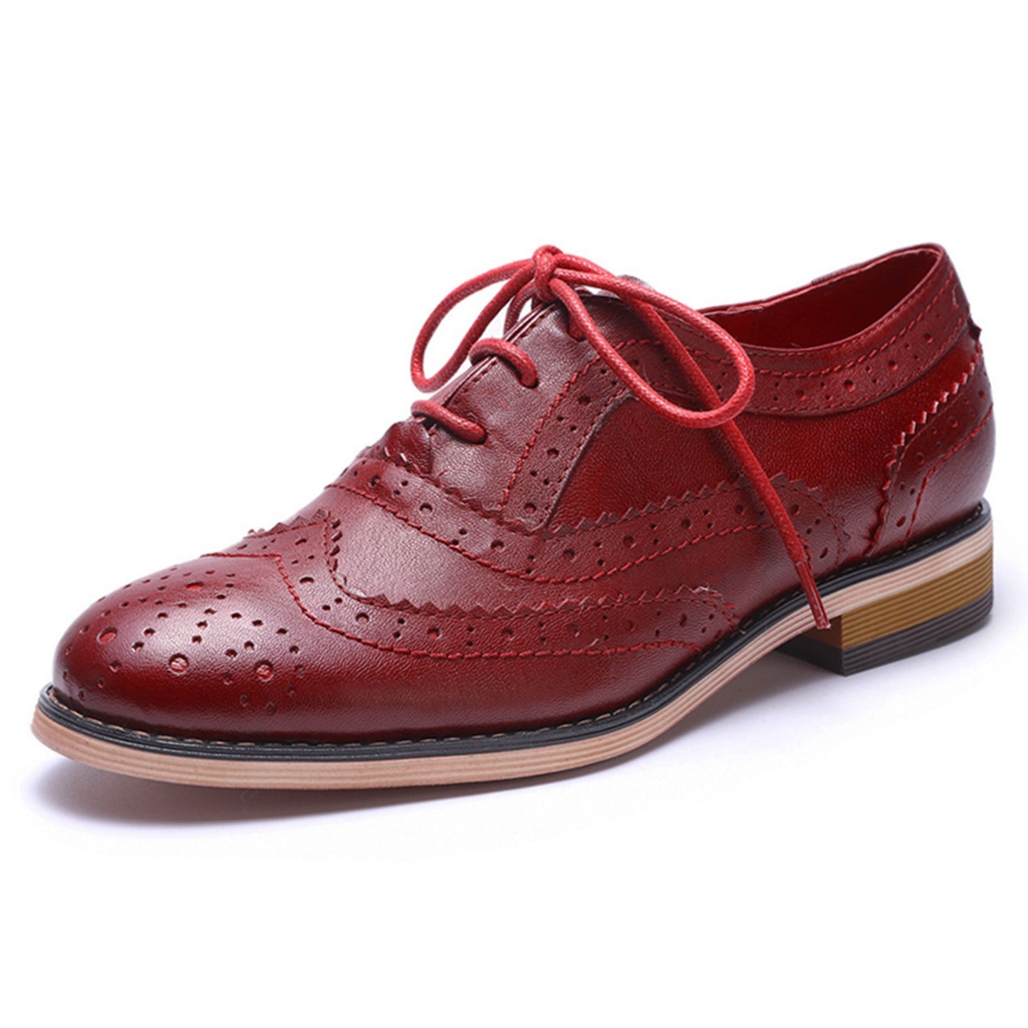 Wingtip Dress red shoes women