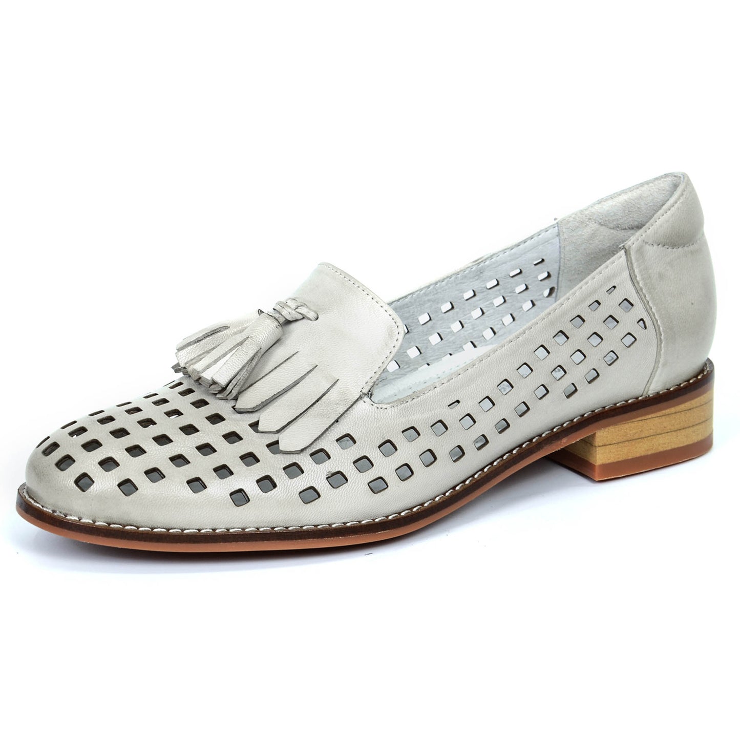 Cutout Tassel Penny Loafers