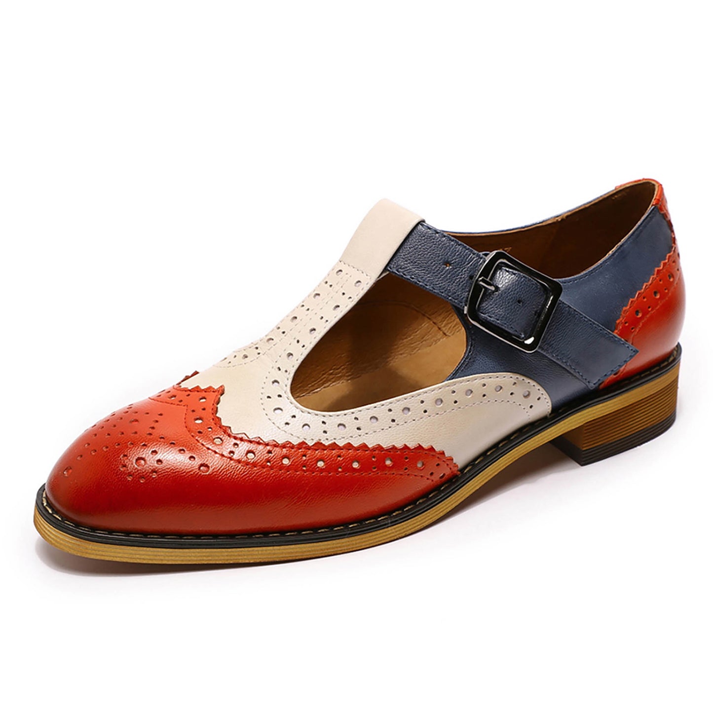 multi color mary jane  t strap shoes women