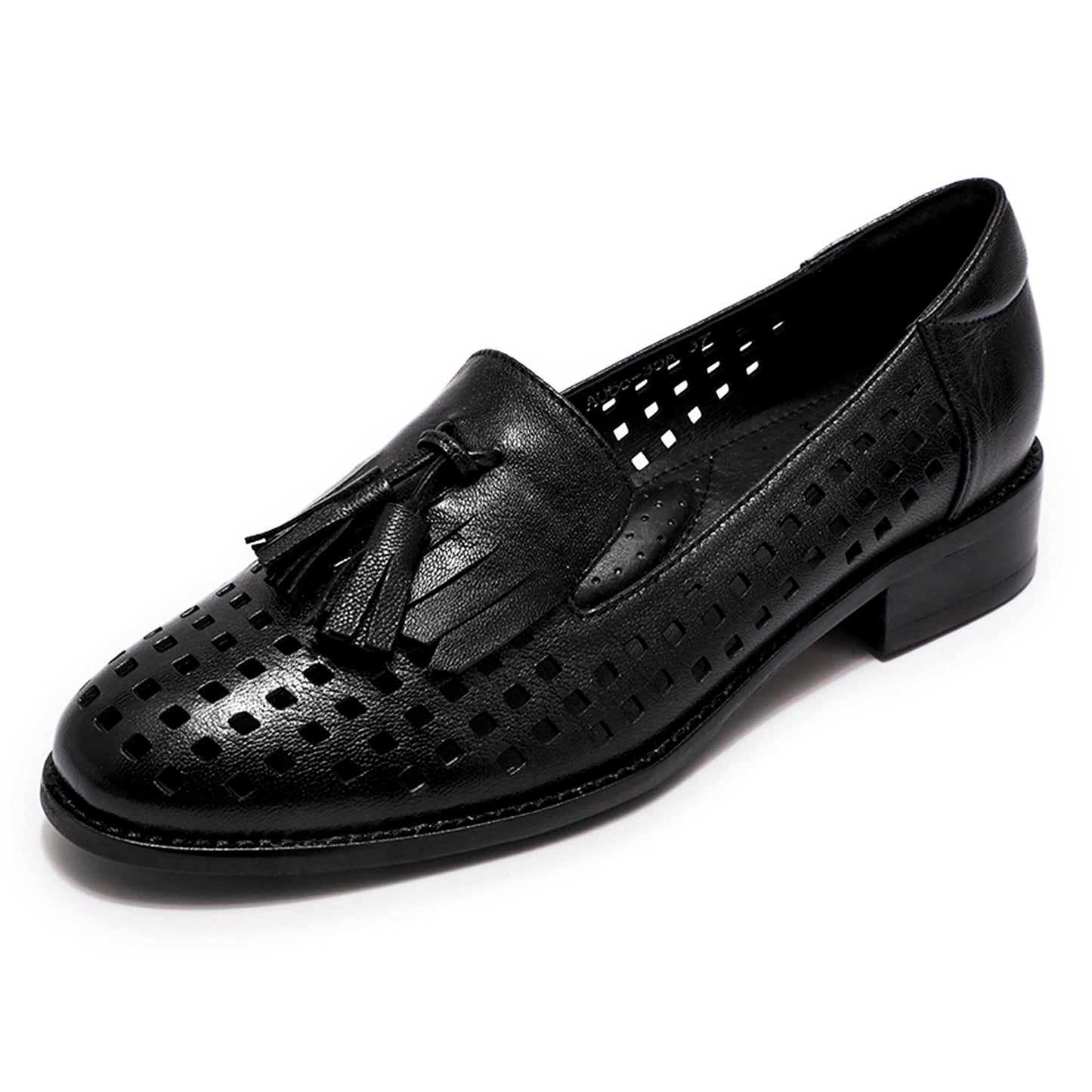 Cutout Tassel Penny Loafers